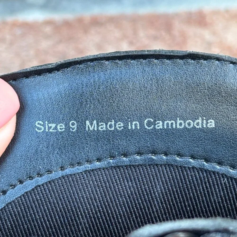 Dolce Vita Valory Black Leather Western Ankle Boots Size 9 - Picture 8 of 13